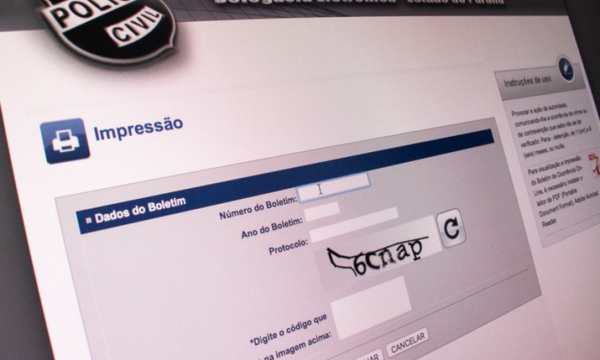 Boletim de Ocorrência über die Website (Quelle - Google)